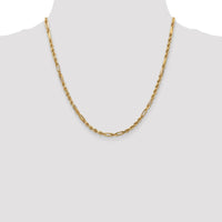 14k 3.0mm D/C Milano Rope Chain