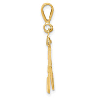 14k Medium Polished Number 53 Charm