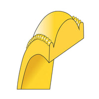 14KY 6mm Milgrain Half Round Band Size 7