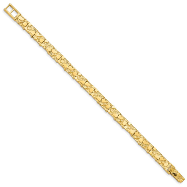 14k 7.00mm Nugget Bracelet