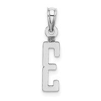 14kw Polished Number 3 Pendant