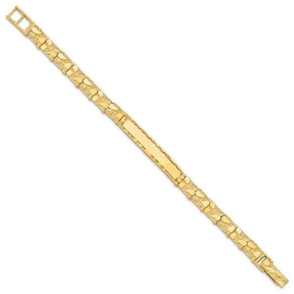 14k 7mm Nugget ID Bracelet