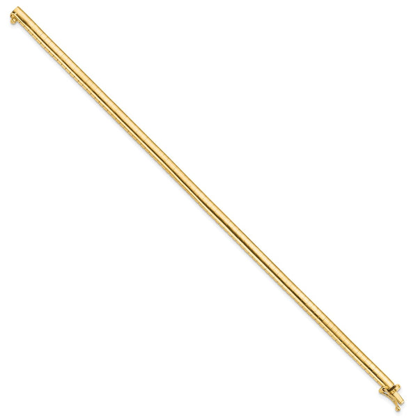 14k 4mm Domed Omega Bracelet