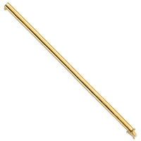 14k 6mm Domed Omega Bracelet