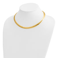 14k 8mm Domed Omega Necklace