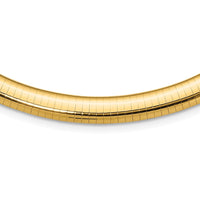 14k 8mm Domed Omega Necklace