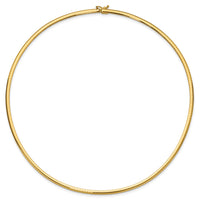 14k 3mm Lightweight Omega Necklace
