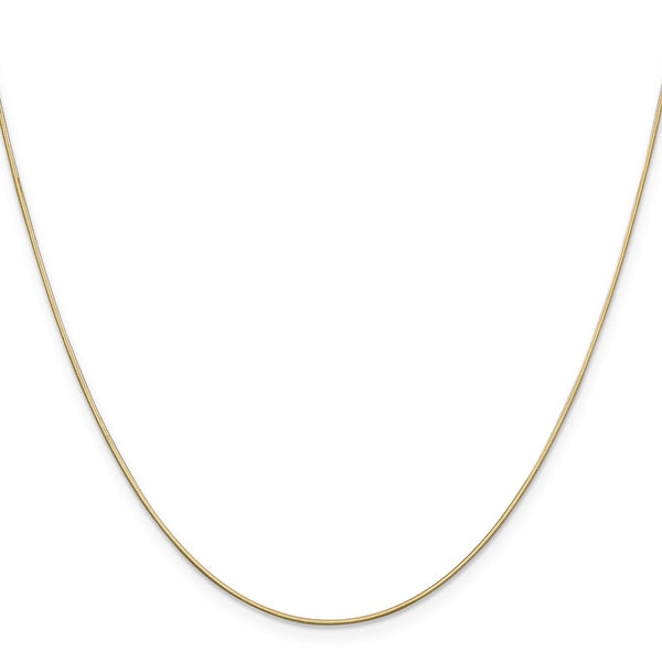14k .6mm Octagonal Snake Chain