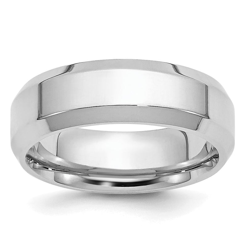 Platinum 6mm Comfort Band- Fit Flat with Beveled Edges