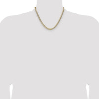 14k 5.9mm Lightweight PavÃ© Flat Cuban Chain