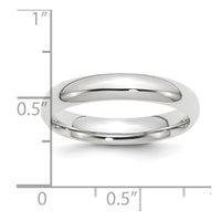 Platinum 4mm Comfort-Fit Wedding Band
