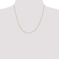14k .5mm Box with Spring Ring Clasp Chain