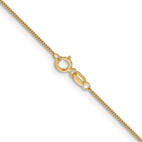14k .9mm Curb Pendant Chain