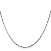 14k WG 1.4mm Singapore Chain
