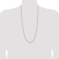 14k 2.1mm D/C Spiga Chain