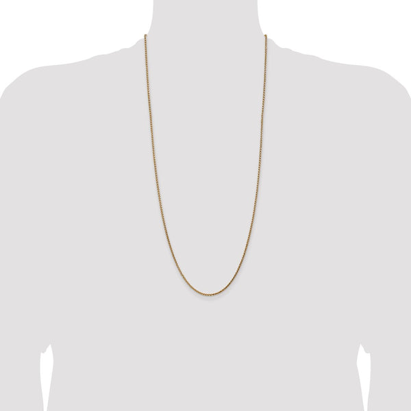 14k 2.1mm D/C Spiga Chain