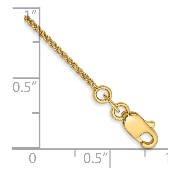 14k 1.05mm Spiga with Lobster Clasp Chain