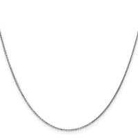 14k White Gold .95mm D/C Cable Chain