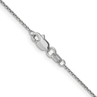 14k White Gold .95mm D/C Cable Chain