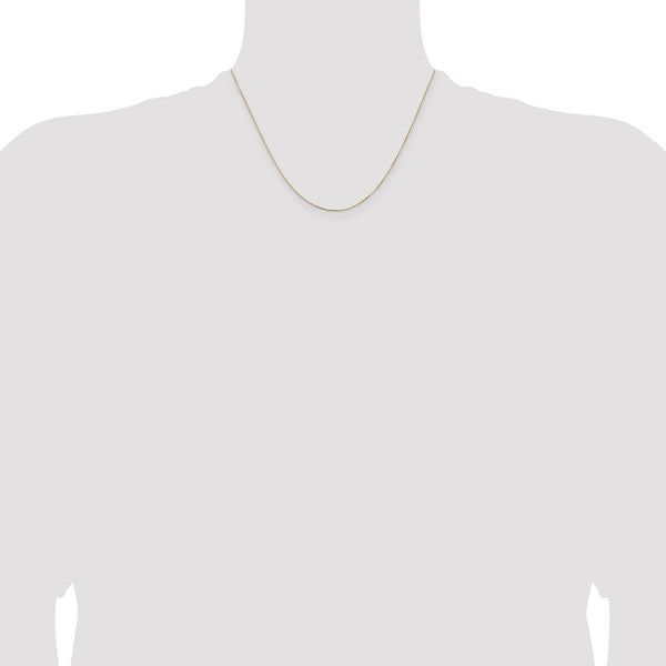 14k .5mm Box with Lobster Clasp Chain