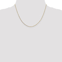 14k .7mm Box with Spring Ring Clasp Chain