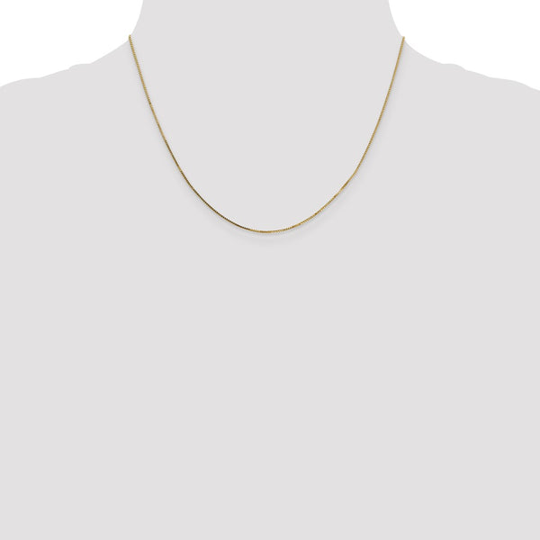 14k .7mm Box with Spring Ring Clasp Chain