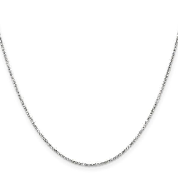 14k White Gold 1.2mm Cable Chain