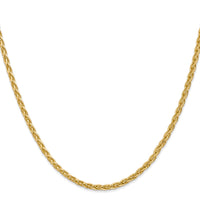 14k 3mm Parisian Wheat Chain