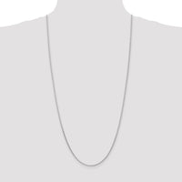 14k White Gold 1.6mm D/C Parisian Wheat Chain