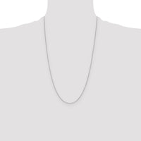 14k White Gold 1.2mm D/C Cable Chain