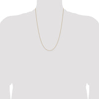 14k 1.0mm D/C Forzantine Cable Chain