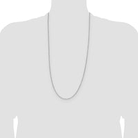 14k White Gold 1.4mm D/C Forzantine Cable Chain