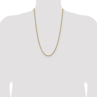 14k 3.25mm D/C French Link Chain