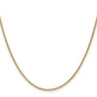 14k 1.5mm Lightweight Flat Anchor Link Pendant Chain