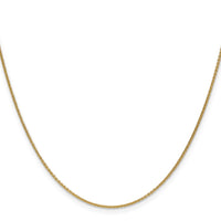 14k 1mm Round Open Link Cable Chain