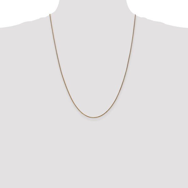 14k 1.25mm D/C Spiga Chain