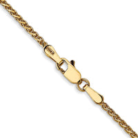 14k 1.7mm D/C Spiga Chain