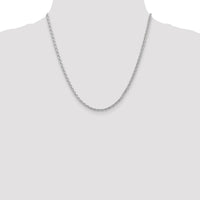14k White Gold 3mm Parisian Wheat Chain