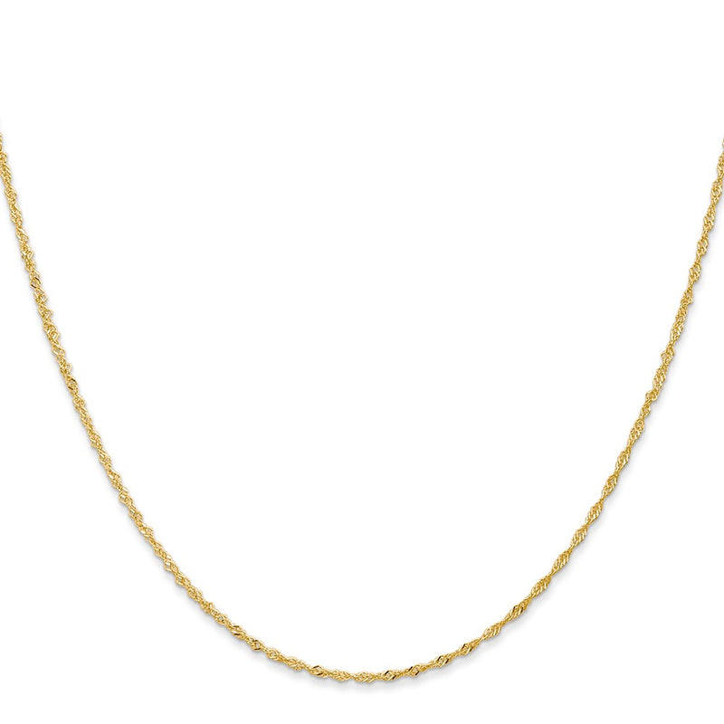 14k 1.10mm Singapore Chain