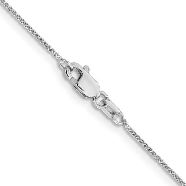 14k White Gold .85mm Spiga with Lobster Clasp Chain