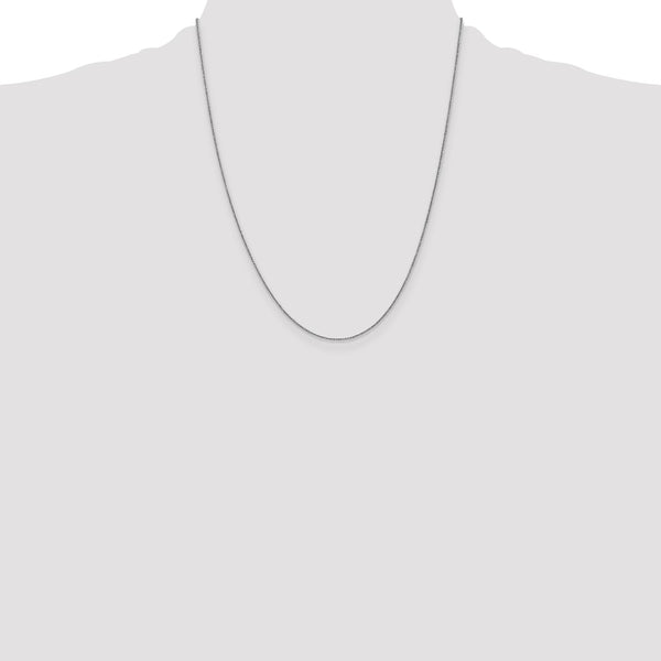14k White Gold .85mm Spiga with Lobster Clasp Chain