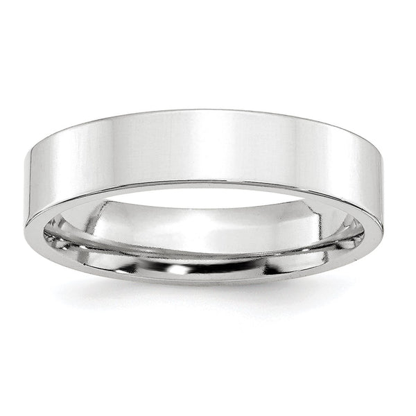 Platinum 5mm Flat Size 9 Wedding Band