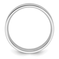 Platinum 6mm Flat Size 6.5 Wedding Band