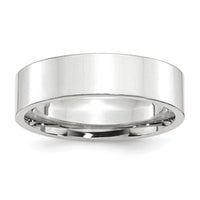 Platinum 6mm Flat Size 6.5 Wedding Band