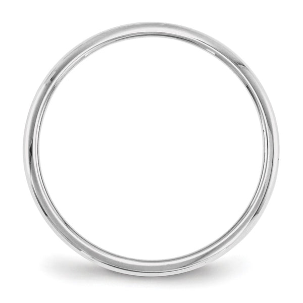 Platinum 2mm Half-Round Wedding Band