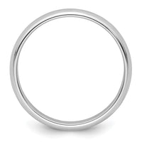 Platinum 4mm Half-Round Wedding Band
