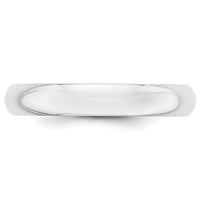 Platinum 4mm Half-Round Wedding Band