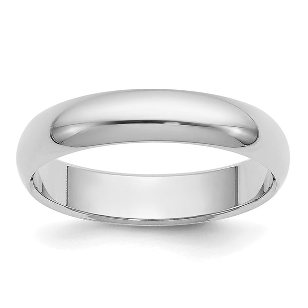 Platinum 4mm Half-Round Wedding Band