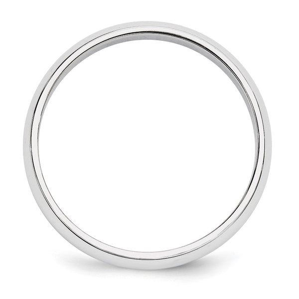Platinum 5mm Half-Round Wedding Band