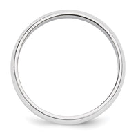 Platinum 5mm Half-Round Wedding Band